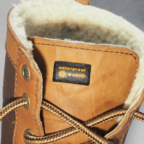 Ugg Boots Womens Size 8 Brown Leather Waterproof Shearling Adirondack Duck Hike - Picture 15 of 16